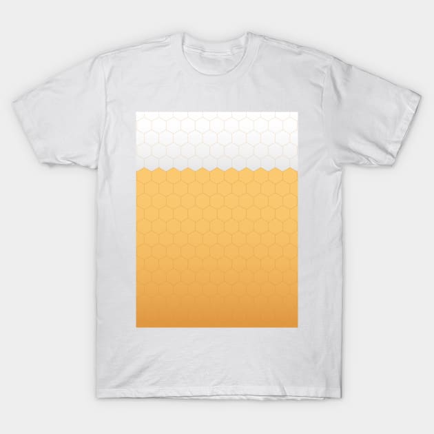 Beer honeycomb T-Shirt by AtelierNab